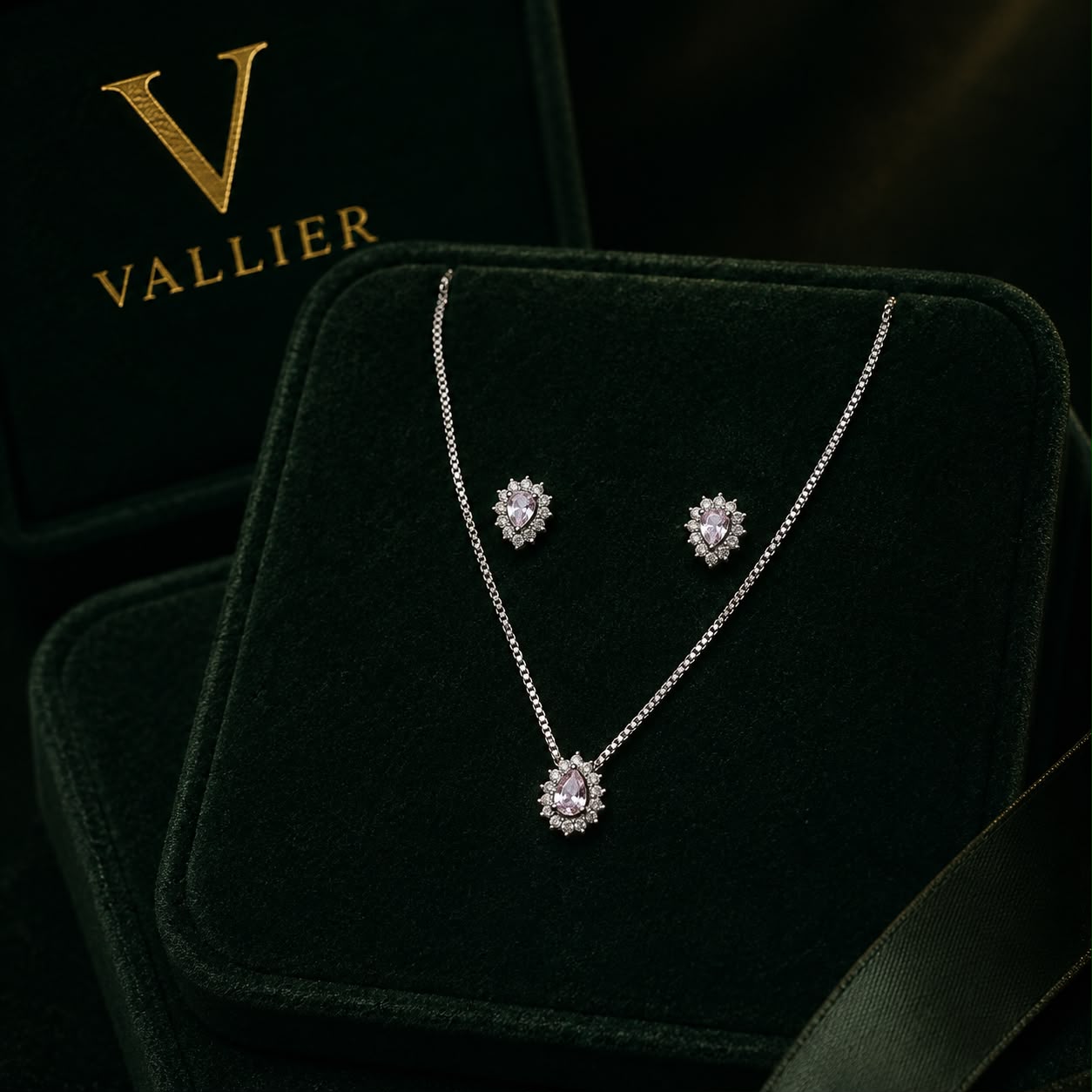 Conjunto Vallier Quartzo Rosa